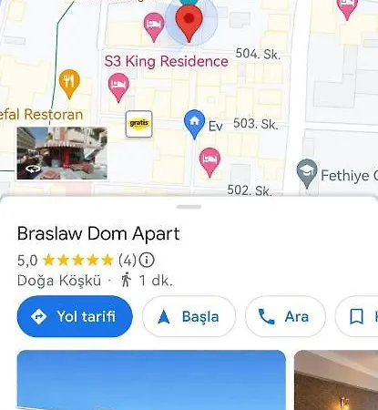 Apartamento Alpha Rezidans Braslaw Dom Fethiye